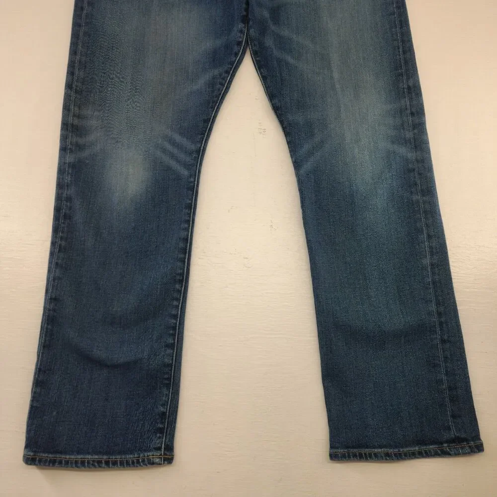 Polo Ralph Lauren 36x30 | Varick Slim Straight Leg Jeans Medium‎ Wash Distressed